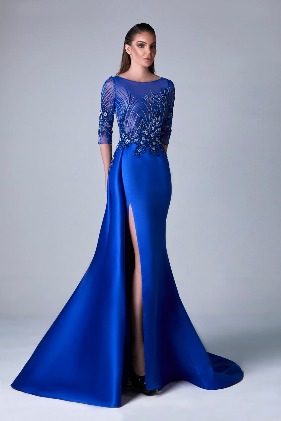 sachin and babi light blue dress Red Prom Dresses | Ellie Wilde main image 0