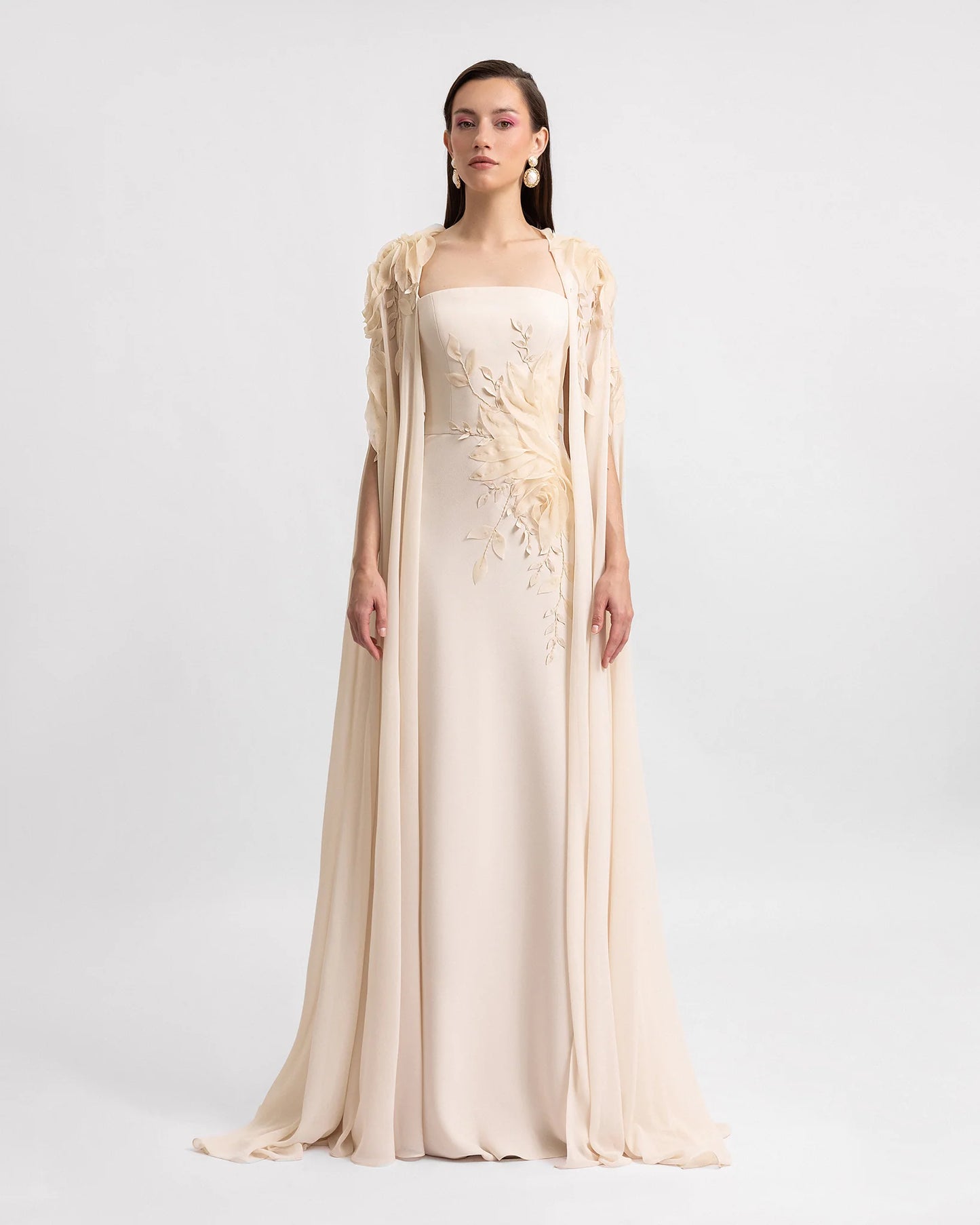 Gemy MaaloufSKU: GMSS25 7485LD + GMSS25 7485CP Dress (Copy)