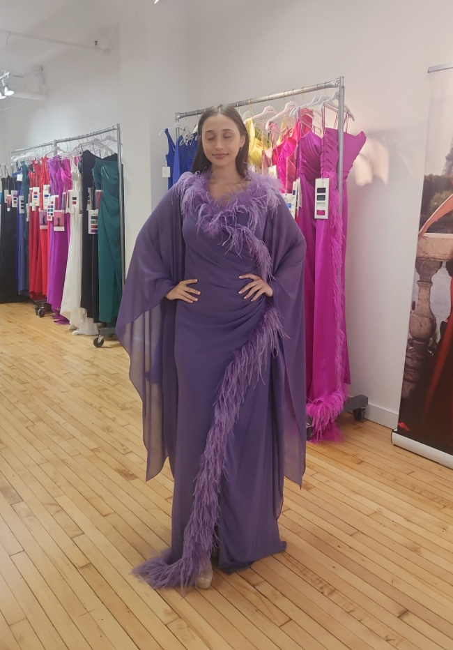 tarik ediz purple dress 53215 RG2 by Tarik Ediz