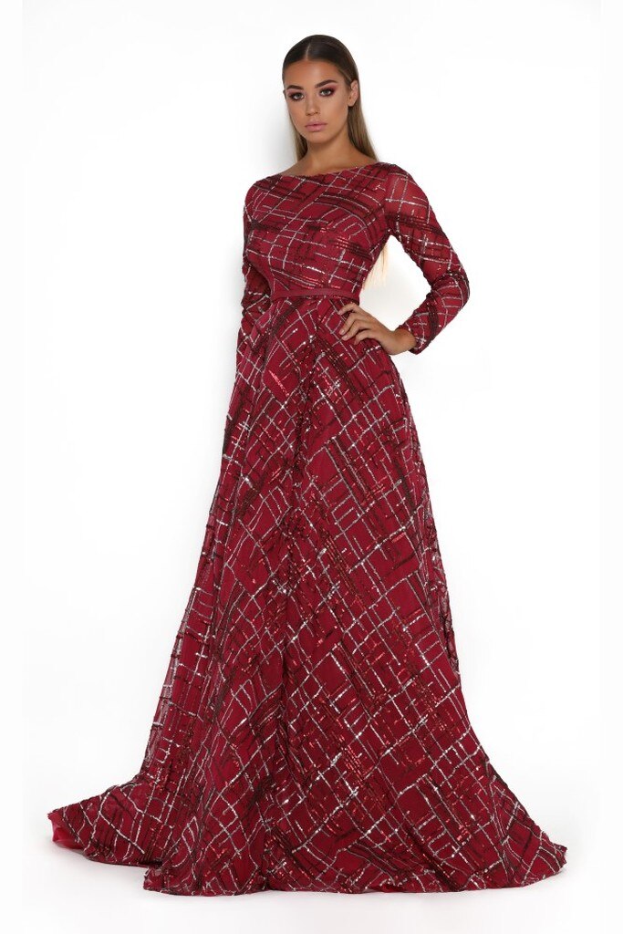 Portia and Scarlett 1703-RED Prom Dress - Red | NewYorkDress Portia and Scarlett 1703-RED Prom Dress - Red | NewYorkDress
