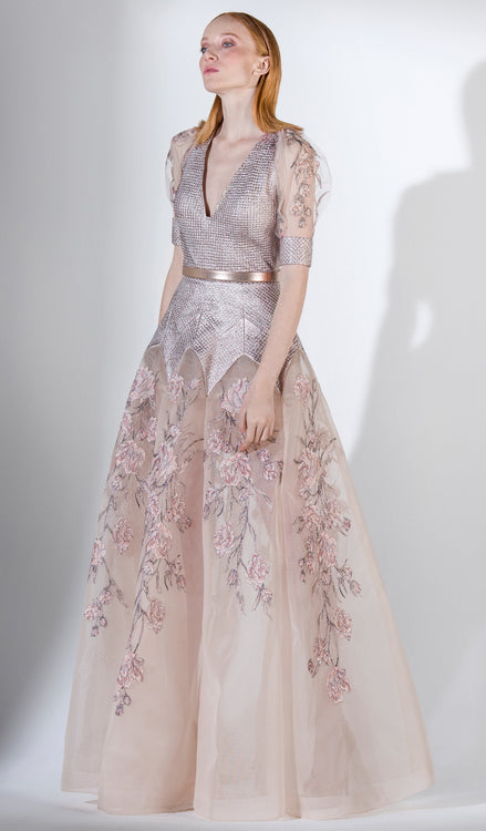 Saiid Kobeisy RE3451 Prom Dress - Metallic-Pink | NewYorkDress Saiid Kobeisy RE3451 Prom Dress - Metallic-Pink | NewYorkDress
