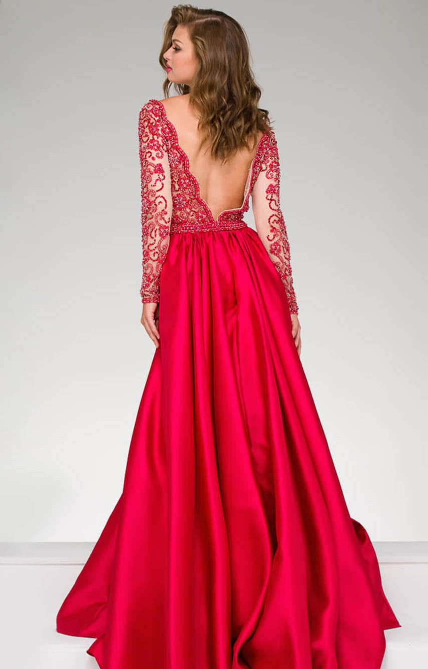 Jovani 46708A 4 / Crimison Jovani 46708A 4 / Crimison