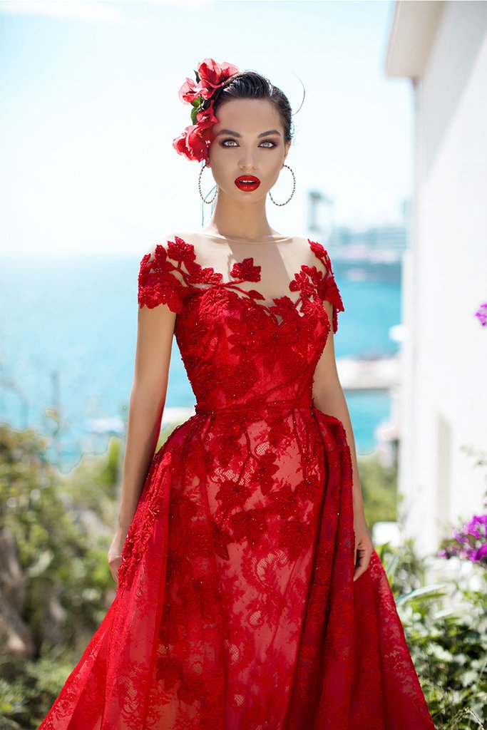 Tarik ediz red dress online