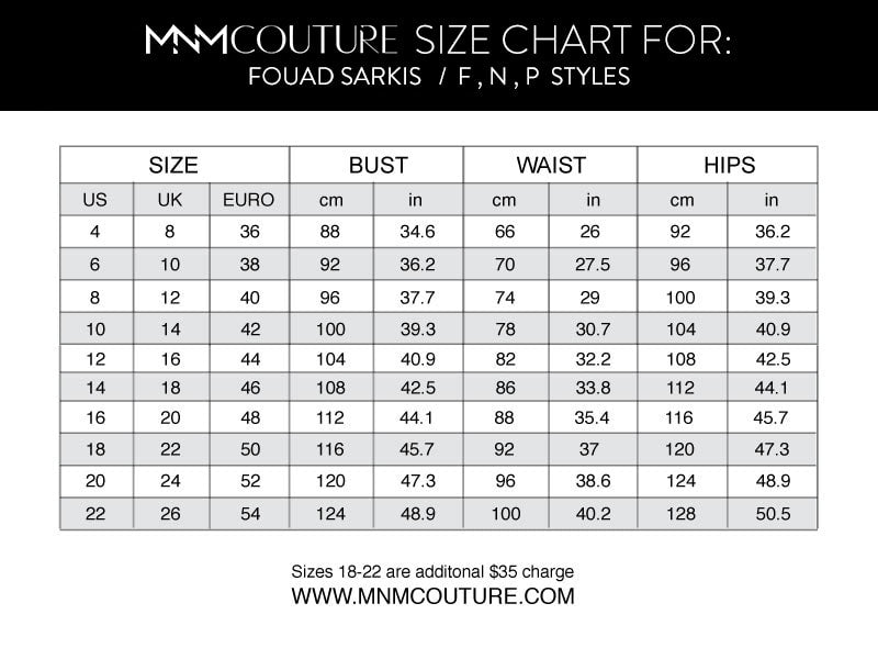 MNM COUTURE FOUAD SARKIS 2714 Dress