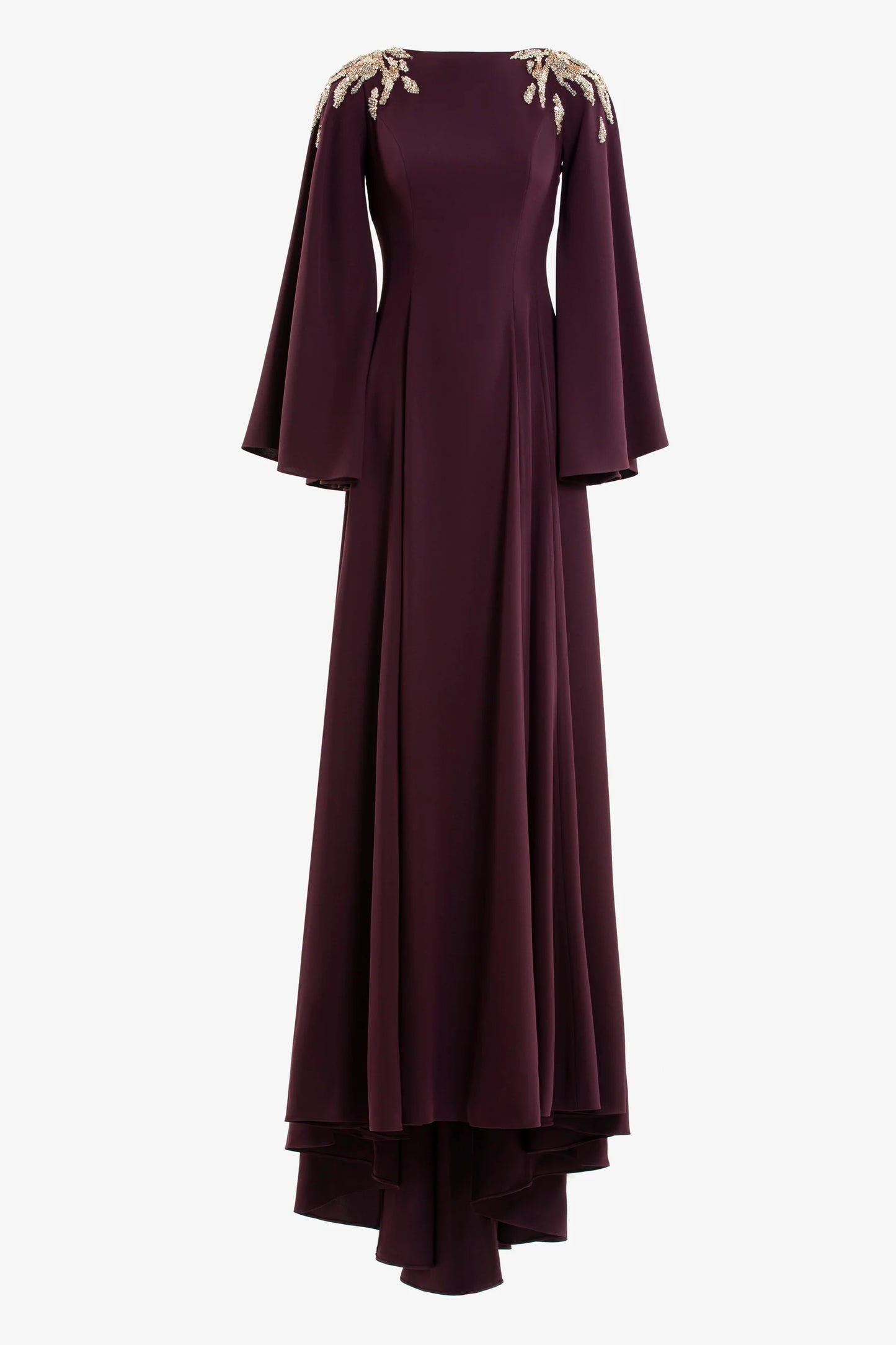 Saiid Kobeisy RTWFW25-08 Embellished crepe kaftan