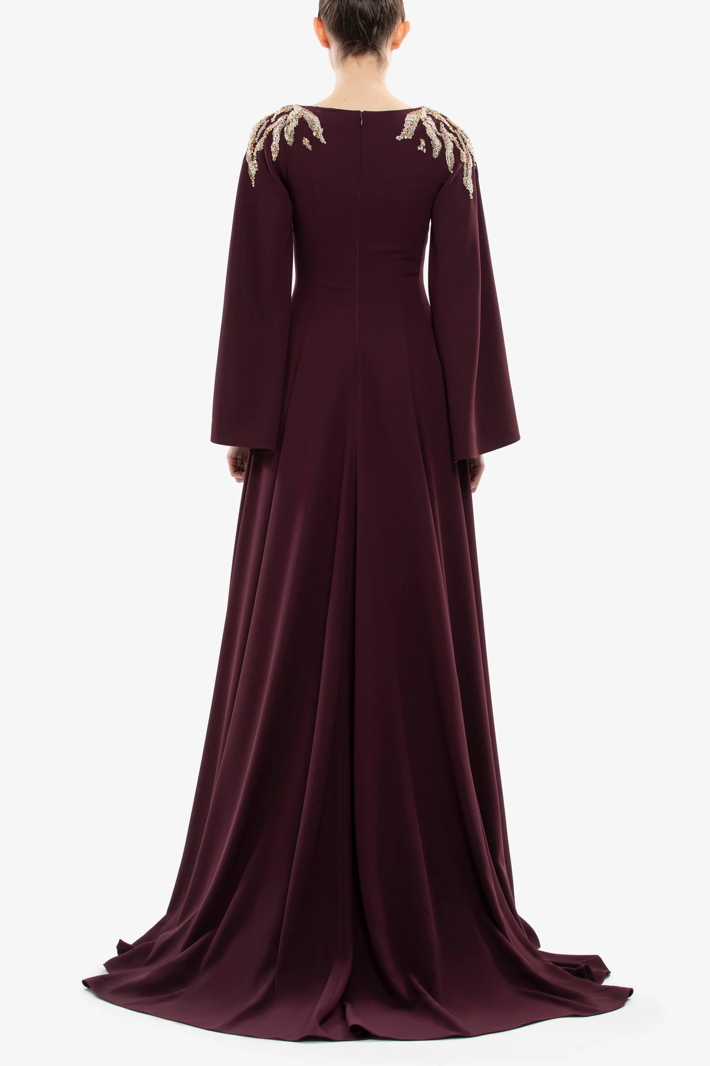 Saiid Kobeisy SKU: RTWFW25-08 Embellished Crepe Kaftan