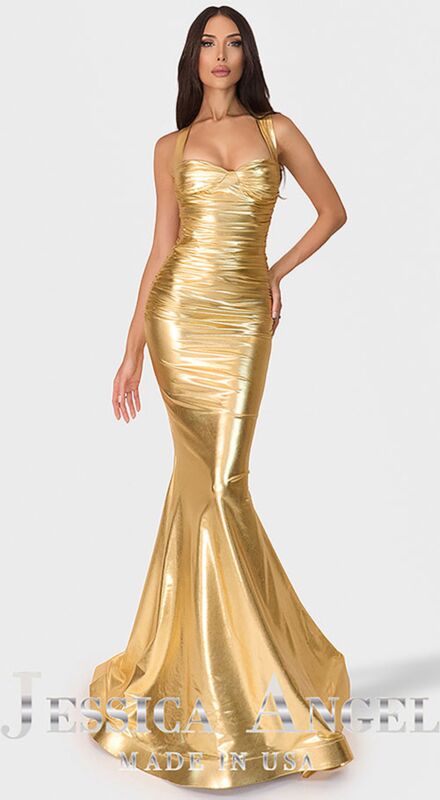 Jessica Angel JA2754 Lace-Up Back Sweetheart Neck Dress