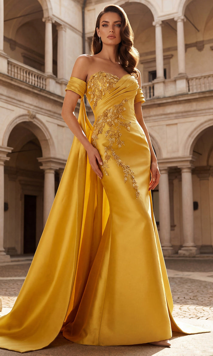 Terani Couture 262M7252 - Floral Applique Dress