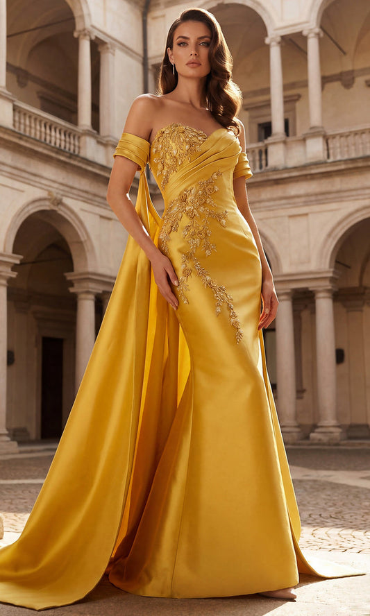 Terani Couture 262M7252 - Floral Applique Dress