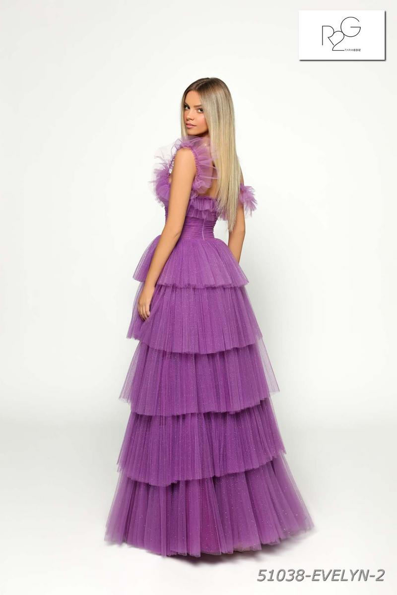 Tarik Ediz - 51038 Tiered A-Line Evening Dress