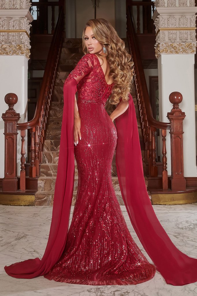 Portia and Scarlett Deep Red PS22168 Dress