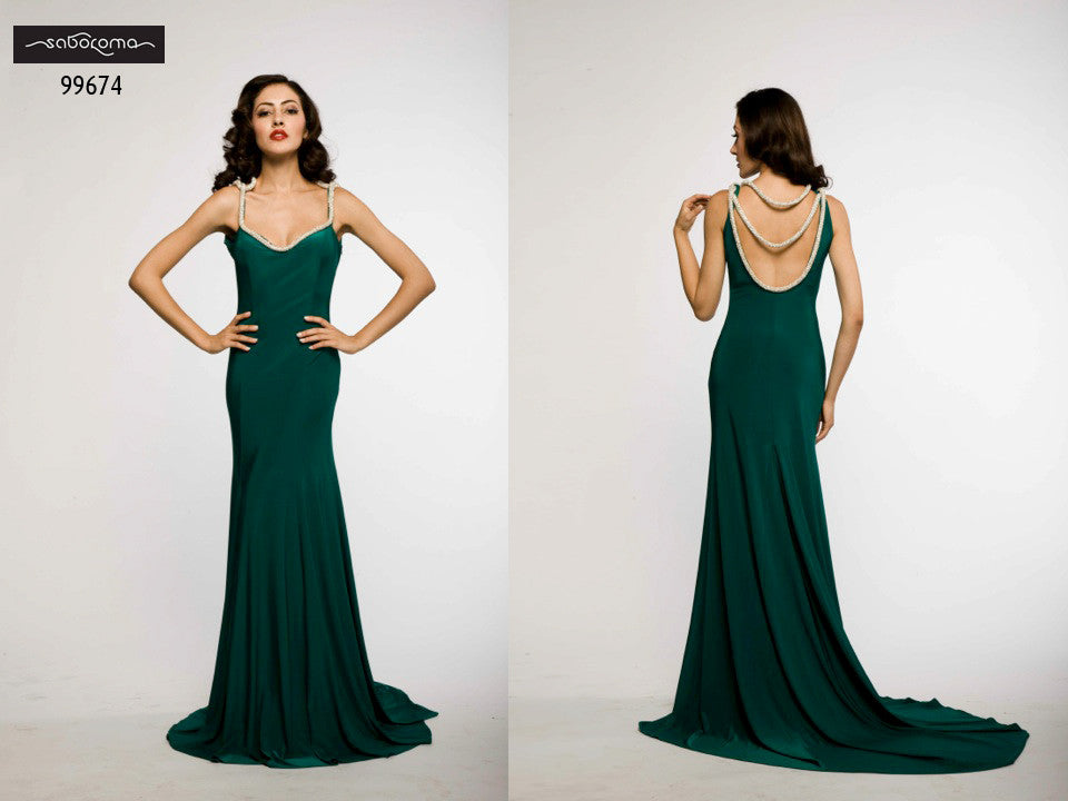 Saboroma 99674 Green Gown